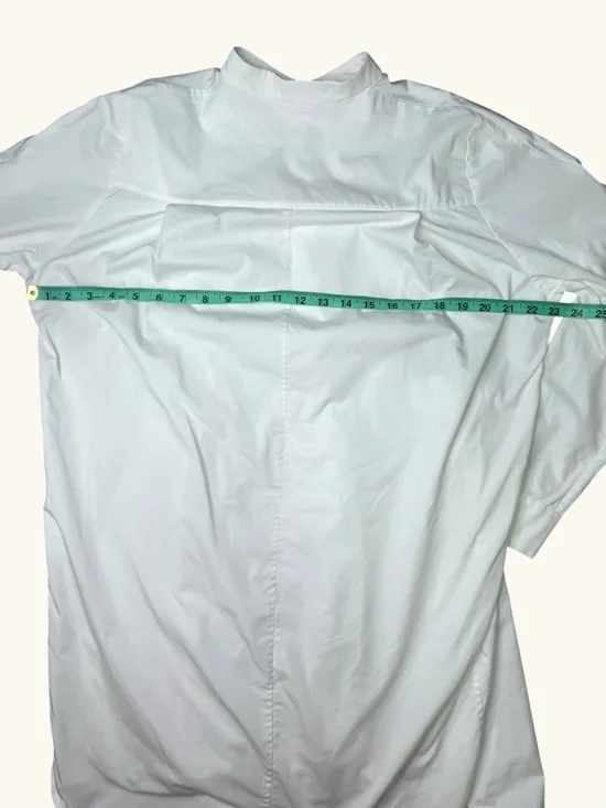 COS White Shirt Dress Cotton Architectural Layered Oversized Size 4 - Picture 15 of 16